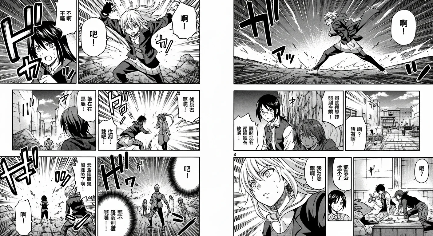 Publish AI manga — finished manga showcase — eye-catching example output from Comistitch