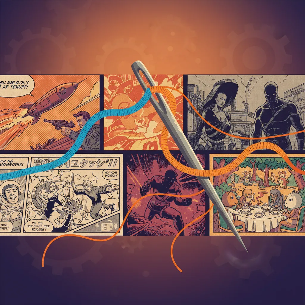 Comic Stitching with AI: Assemble Panels in 5 Steps