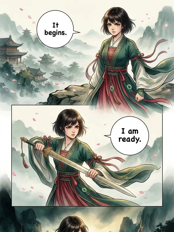 中国漫画（マンホア） — AI comic art style by Comistitch