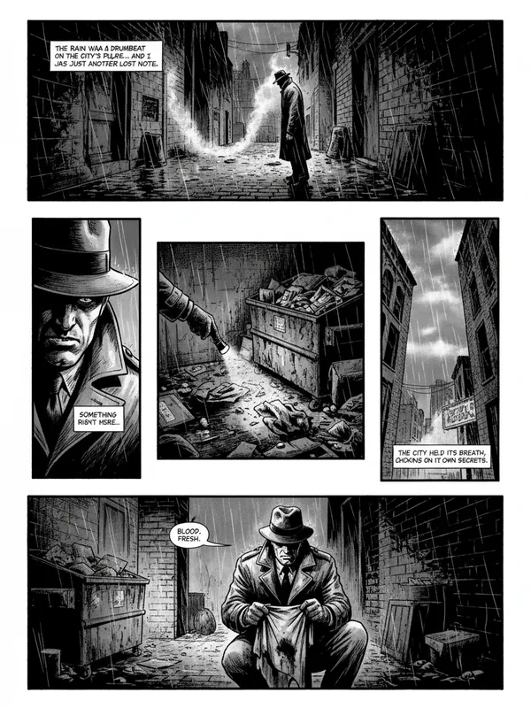 Indie Noir — AI comic art style by Comistitch