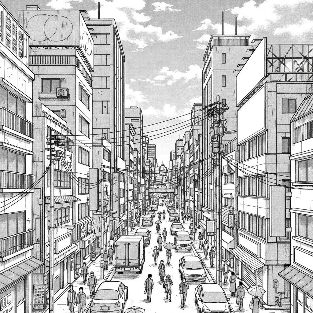带有网点阴影的漫画人物特写